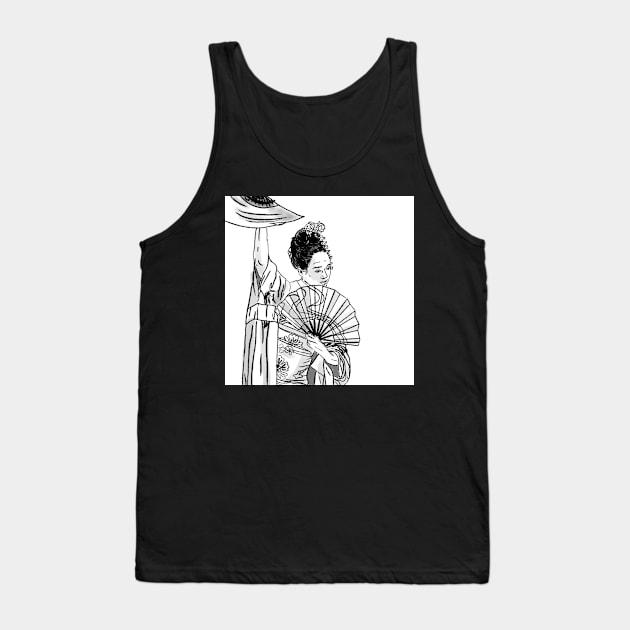 Memoirs of Geisha Tank Top by Sue Cranberry